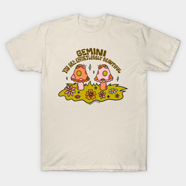 Gemini Caterpillar T-Shirt by Doodle by Meg